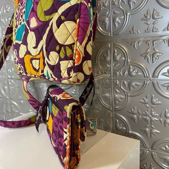 NWOT SETVera Bradley Plum Crazy Pattern - Picture 5 of 8